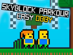 Игра Skyblock Parkour Лесен Obby онлајн