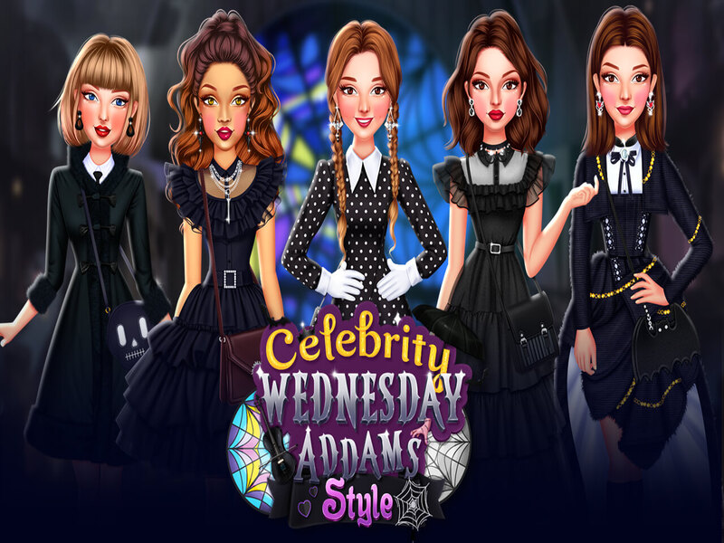 Игра Познати личности во стилот на wenses addams онлајн