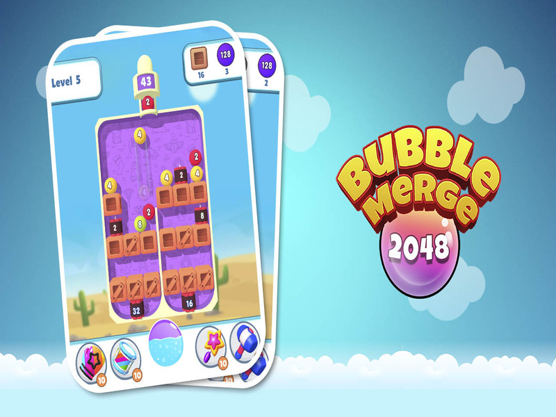 Игра Спојувањето на меурчињата 2048 година онлајн