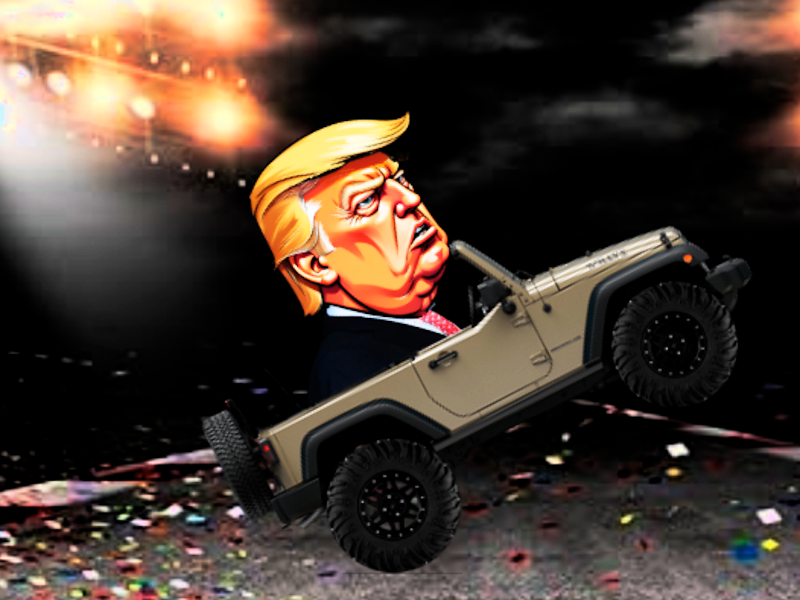 Игра Трамп се јавува на тркалото онлајн