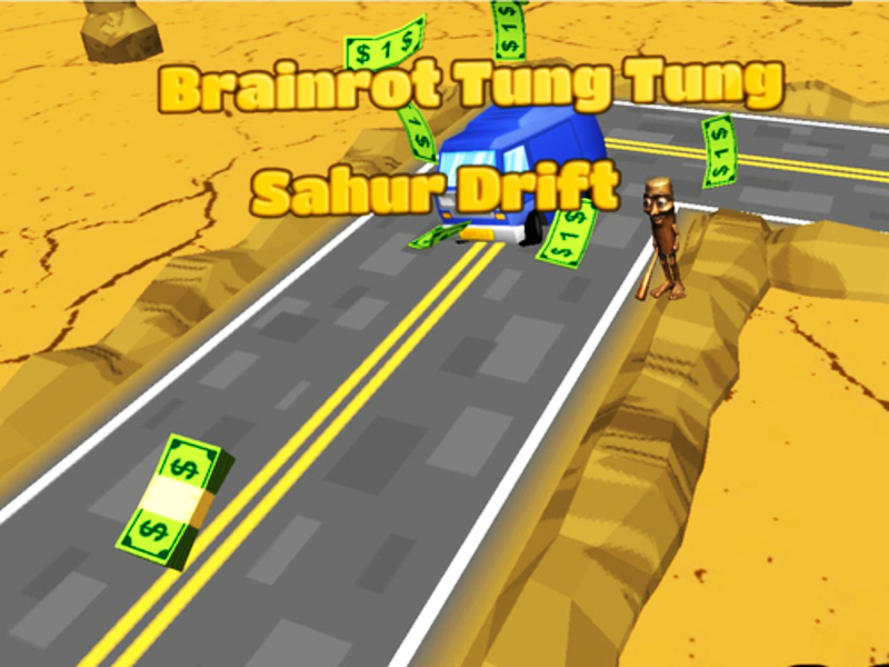 Игра BrainRrot Tung Tung Tung Sahur Drift онлајн