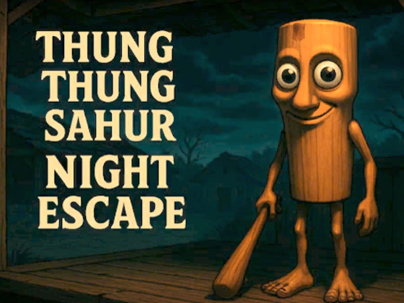 Игра Tung Tung Sahur ноќно бегство онлајн