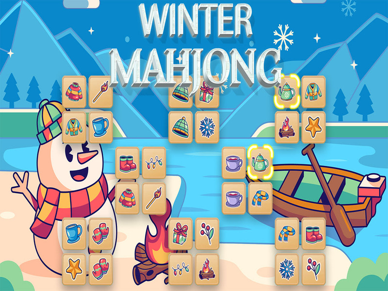 Игра Зимски Мајонг онлајн
