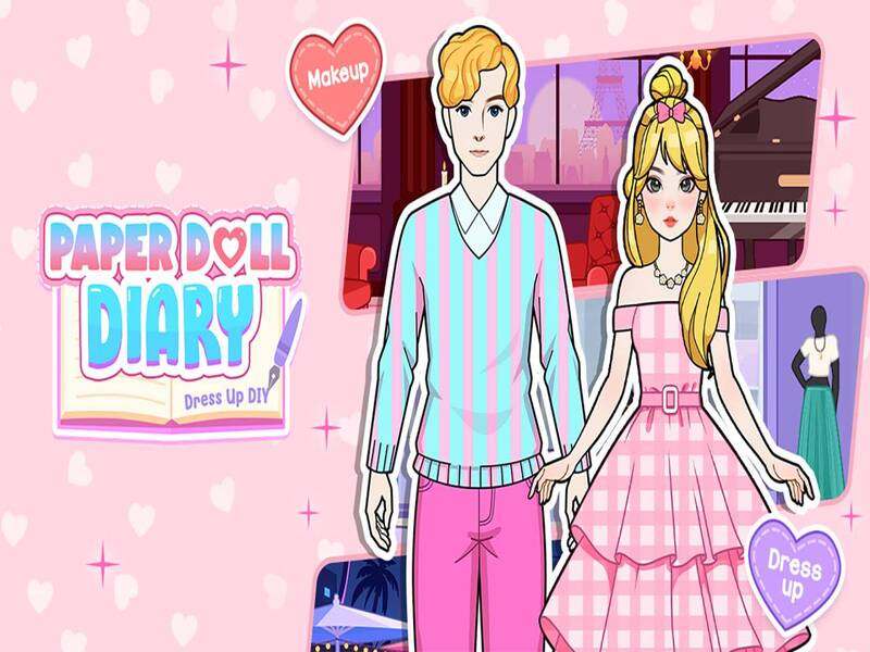 Игра Дневник за кукли за хартија: облека за DIY онлајн